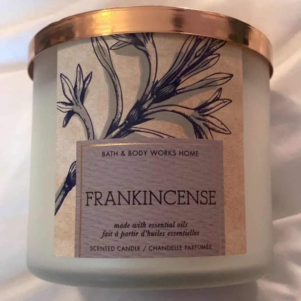 Bath & Body Works Home Frankincense Scented 3 Wick Candle Rare Discontinued NEW